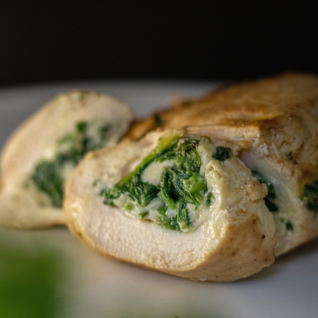 Mushroom and Spinach Stuffed Chicken Breast