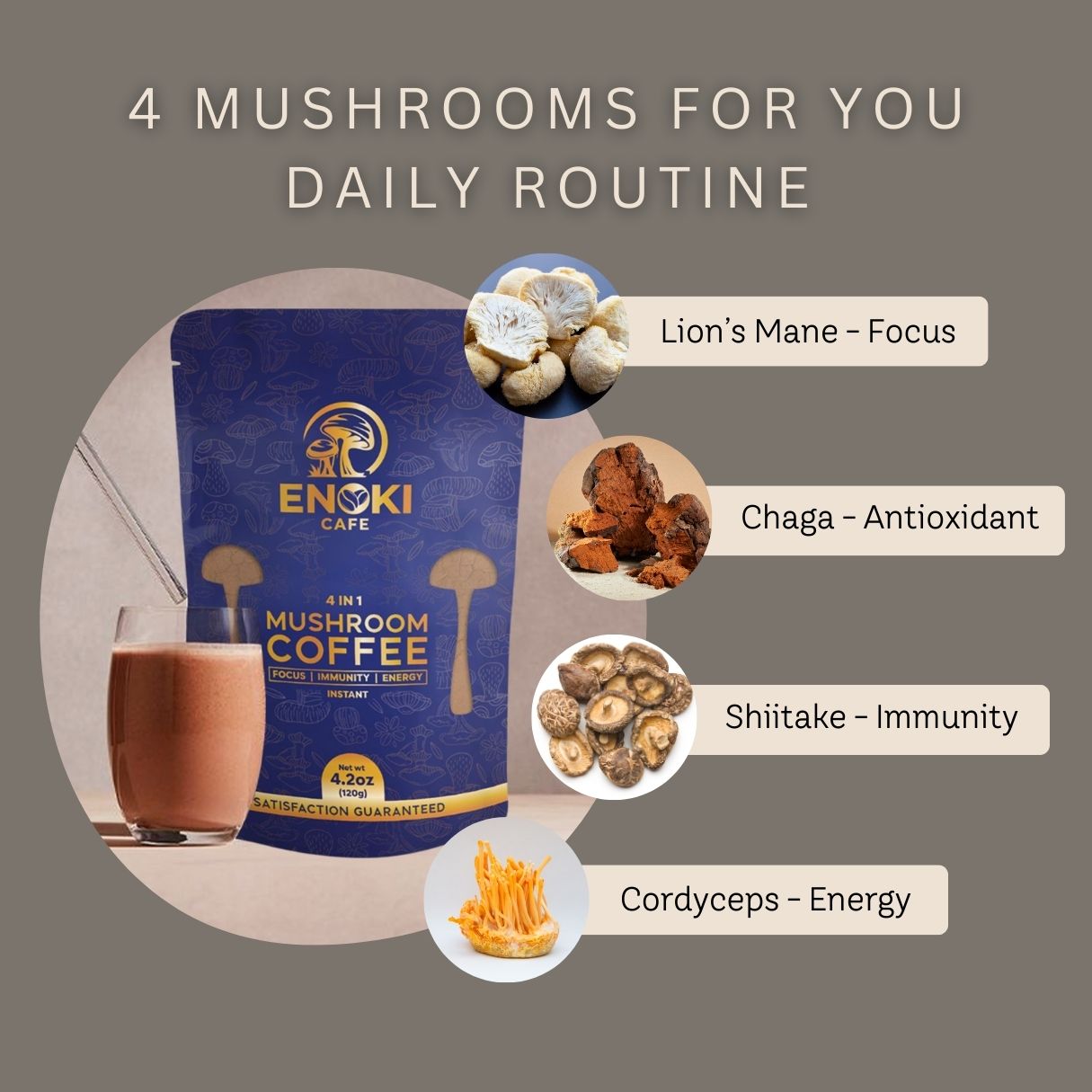Mushroom in Mushroom Coffee