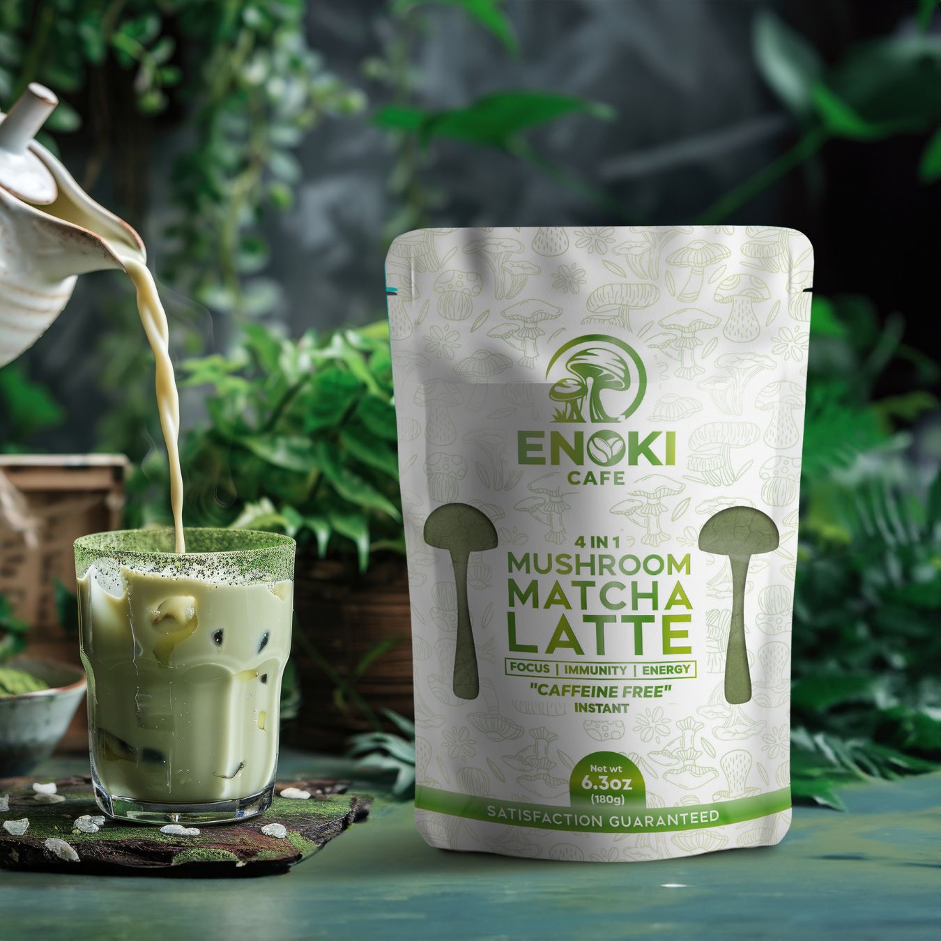 Green Matcha 6.3oz | Enoki Cafe