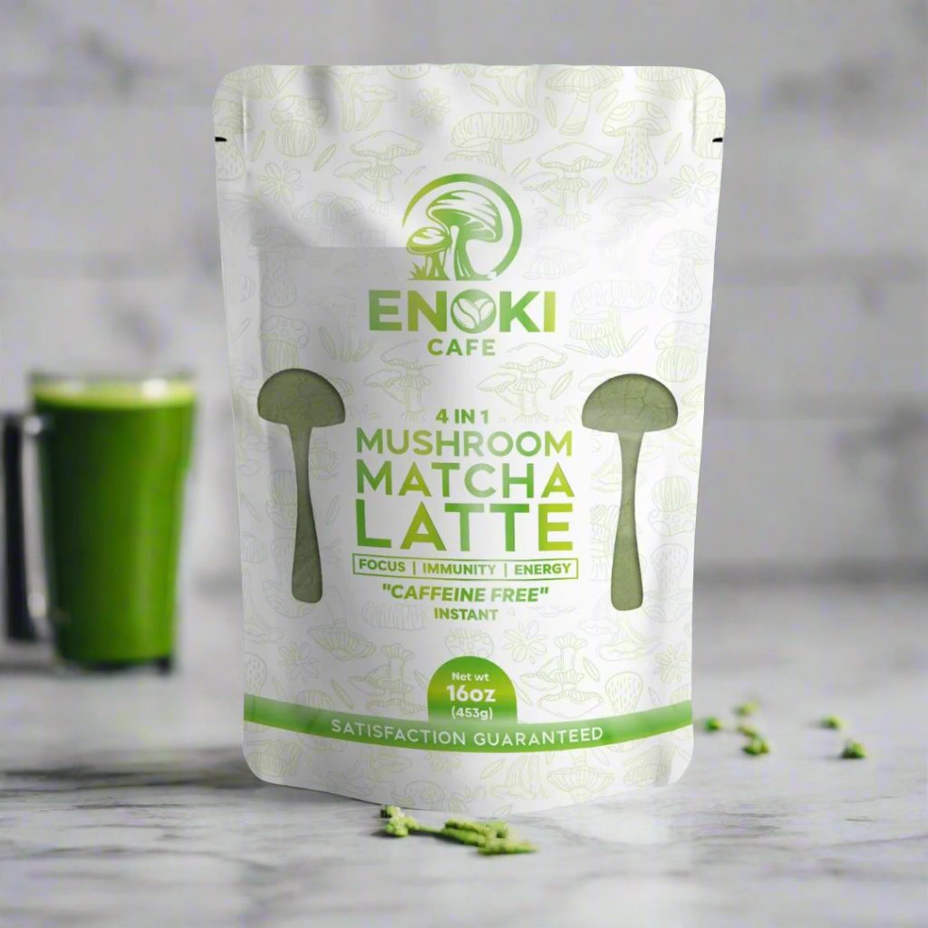 Green Matcha 16oz | Enoki Cafe
