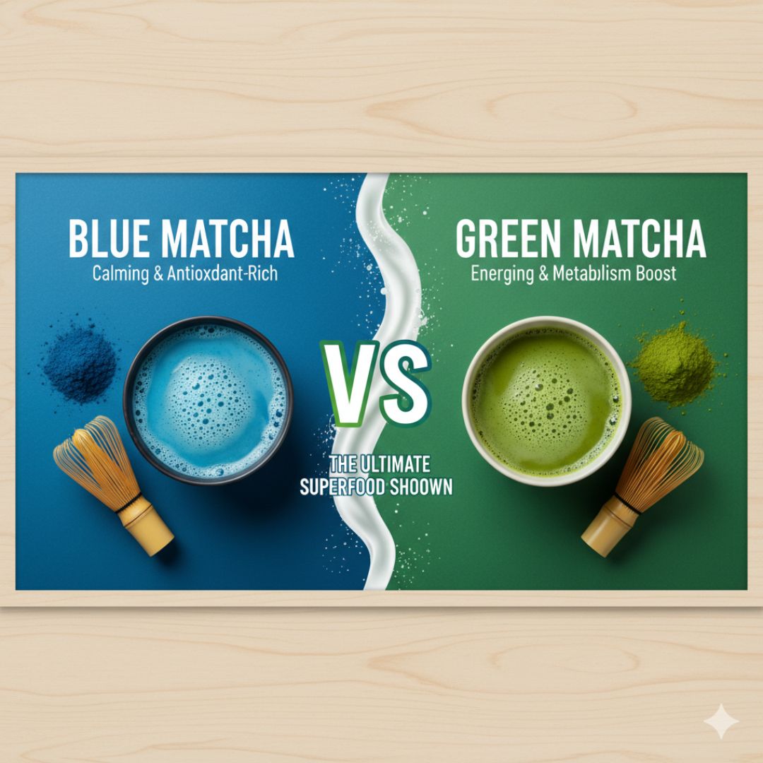 Blue Matcha vs Green Matcha