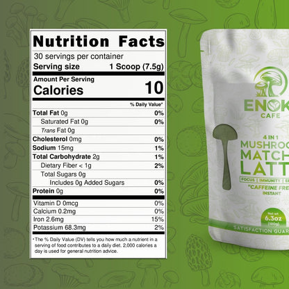 Green Matcha Latte - nutrition facts