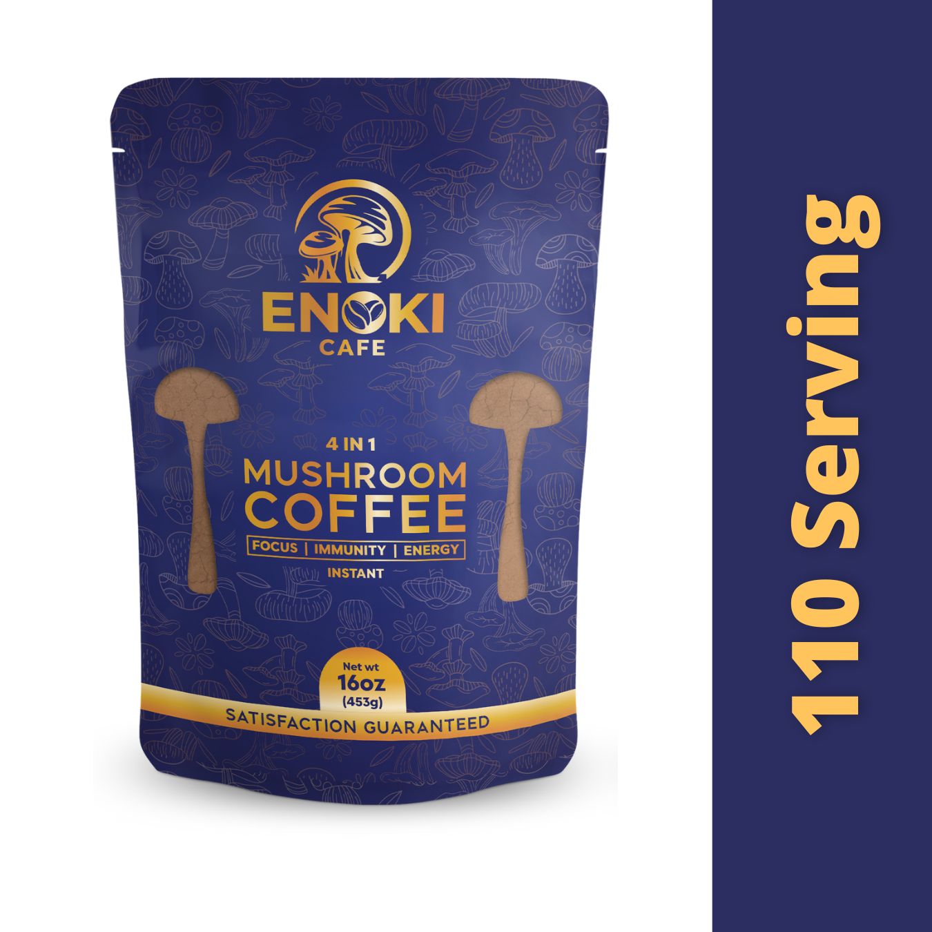 4 in 1 Mushroom Coffee | Low Caffeine (16oz)