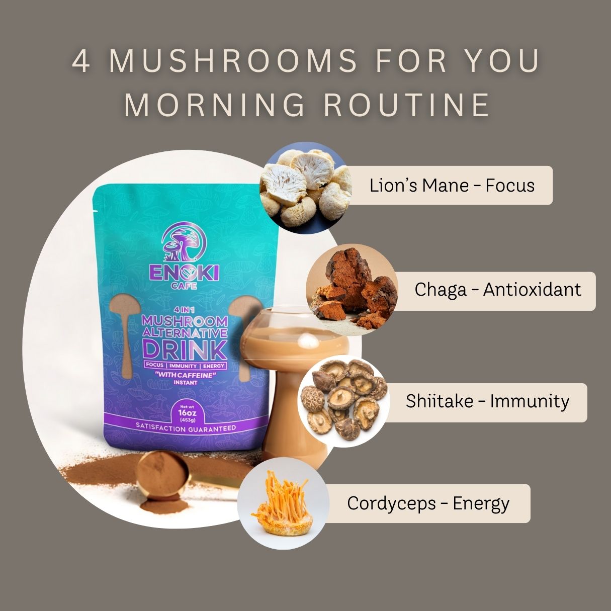 Mushroom in Mushroom Coffee