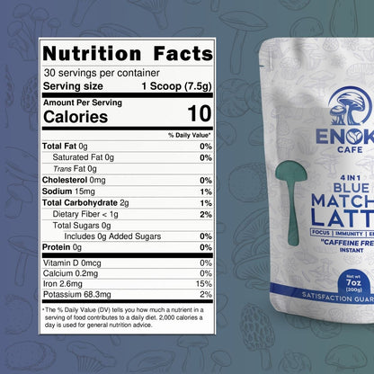 Blue Matcha Latte - nutrition facts