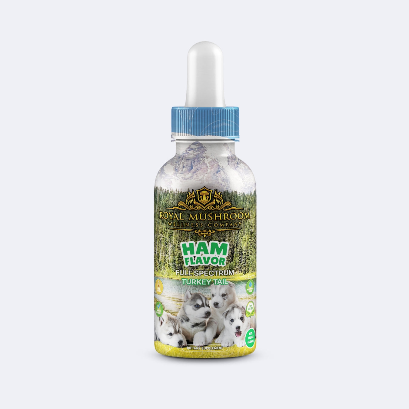 Dogs Tincture Ham Flavor - Turkey-Tail Royal-Mushroom