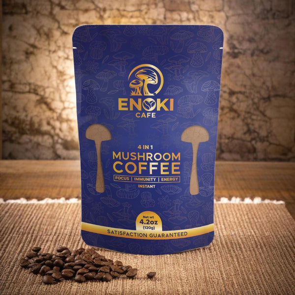 Mushroom Boost Premium Instant Coffee – Focus, Energy, Immunity